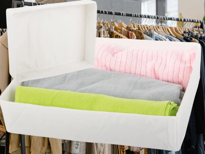 Organisateur universel blanc pour tiroir de garde-robe