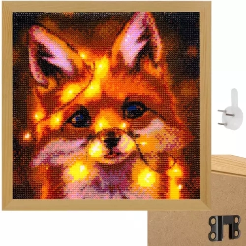 Cadre photo en pin 28,5 × 28,5 cm avec plexiglas