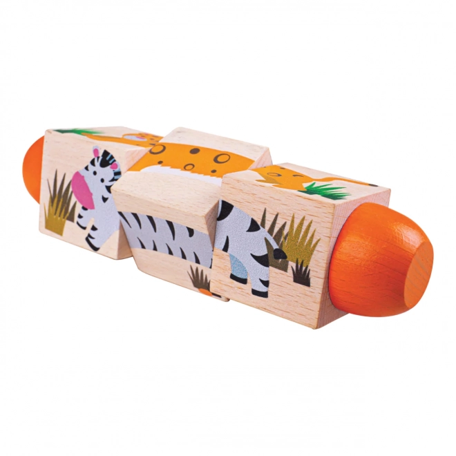 Bigjigs Toys Vanneau motorisé Vie dans la jungle