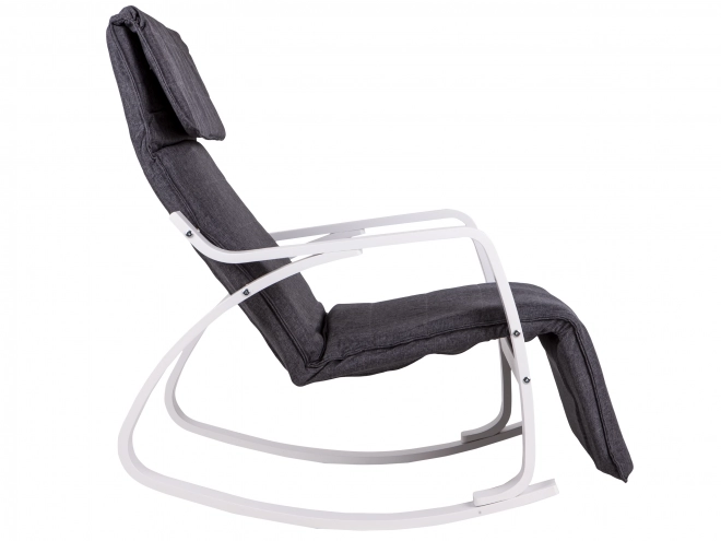 Chaise à bascule finlandaise avec repose-pieds
