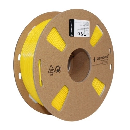 Filament pour imprimante 3D PETG 1.75mm 1kg jaune