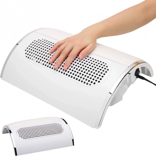 Aspirateur de poussière pour manucure avec 3 ventilateurs et 2 sacs