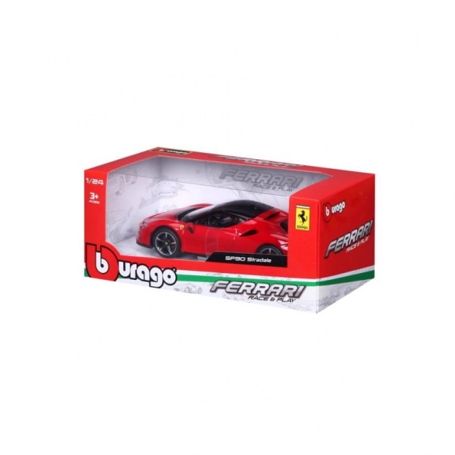 Bburago 1:24 Ferrari Top SF90 Stradale Rouge