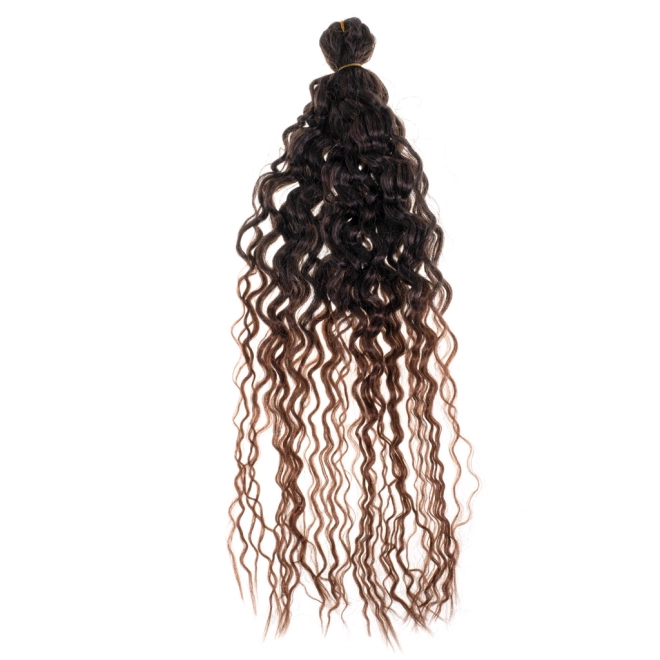Cheveux synthétiques brun foncé