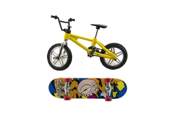 Roue + skateboard à doigts en plastique à visser 10 cm sur carte