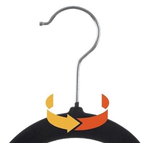 Porte-manteaux 20pcs - Noir Ruhhy 22536
