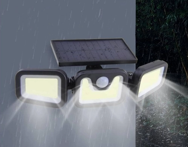 Lampe solaire de rue avec capteur de mouvement et télécommande