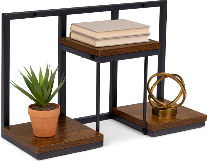 Tablettes pratiques aspect bois