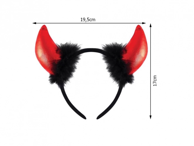 Serre-tête avec cornes de diable pour Halloween