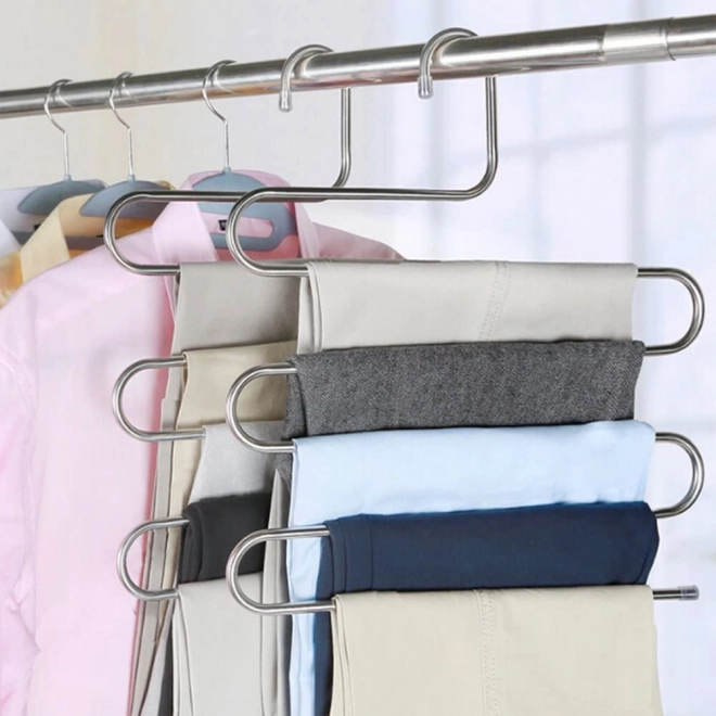 Cintre universel pour pantalons pour cinq paires