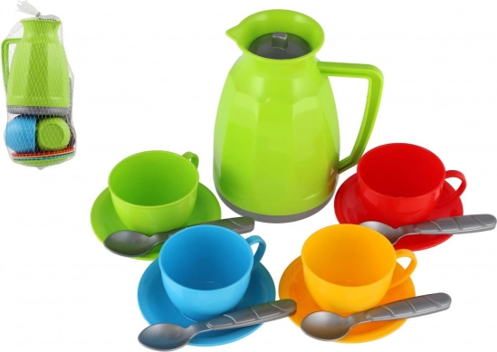 Ensemble de thé en plastique 13 pcs dans un filet