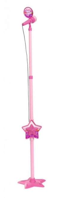 Microphone MMW rose avec pied, compatible MP3