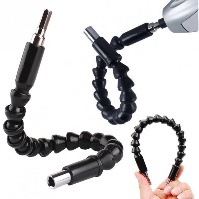 Embout flexible pour tournevis et perceuses