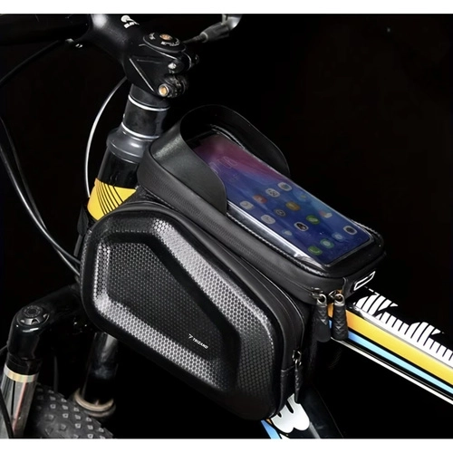 Sacoche de cyclisme pour téléphone avec étui étanche et pare-soleil