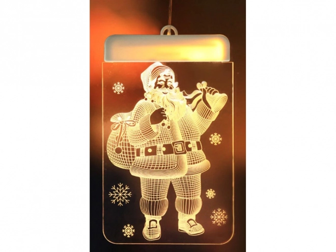 Décoration de fenêtre en verre 3D de Noël