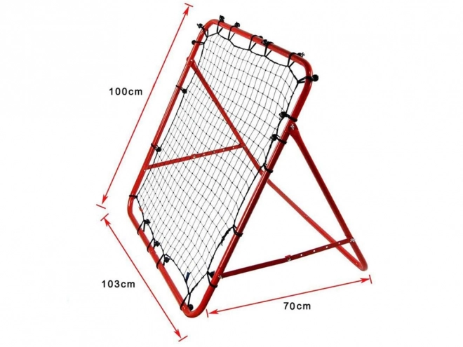 Cadre d'entraînement Rebounder pour football rebondissant 100x100cm