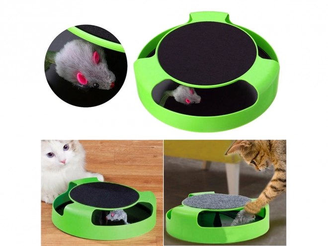 Jouet pour chats avec souris et griffoir