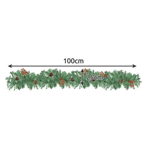 Guirlande de Noël pour sapin 1m Ruhhy 22327