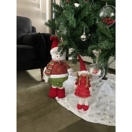 Bonhomme de neige de Noël avec jambes télescopiques