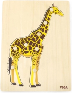 Puzzle à encastrer en bois Girafe VIGA