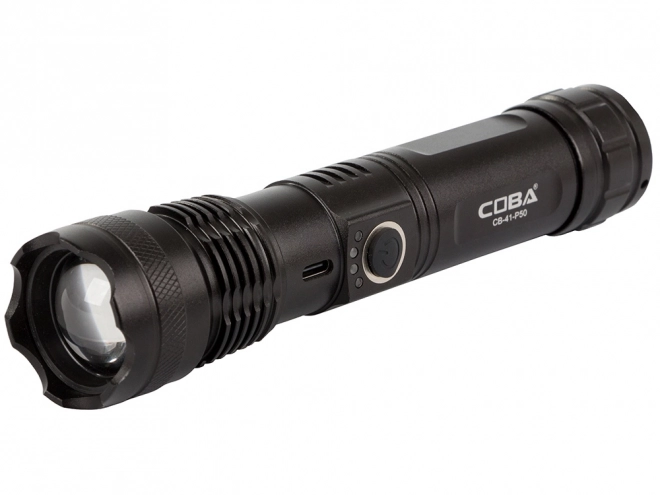 Lampe tactique militaire avec recharge USB et fonction zoom