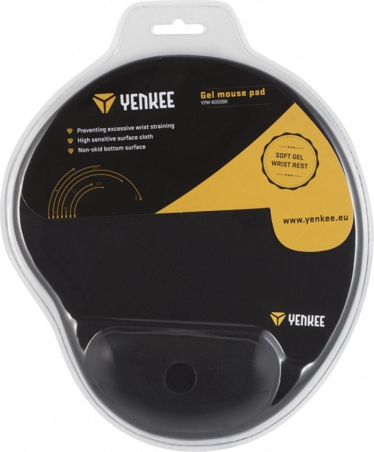 Tapis de souris ergonomique Yenkee avec support en gel