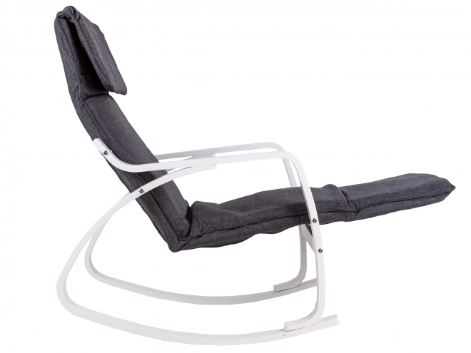 Chaise à bascule finlandaise avec repose-pieds