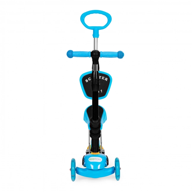 Trottinette pour enfants 3-en-1 avec roues LED - bleue ECO Toys