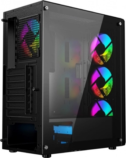 Vitrine avec verre trempé