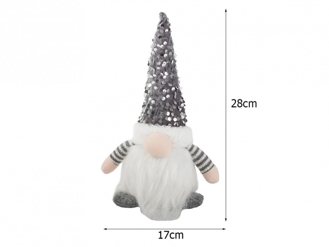 Lutin de Noël éclairé avec ventre LED