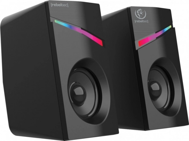 Haut-parleurs stéréo 2.0 avec éclairage LED