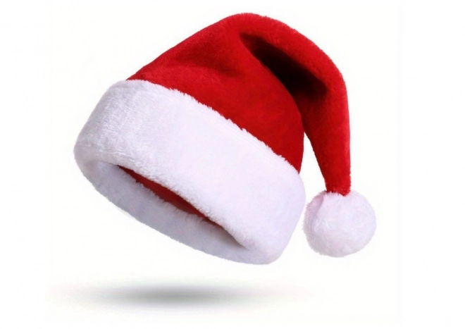 Chapeau de Père Noël avec pompon rouge 35 x 28 x 28 cm