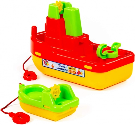 Remorquage réaliste du bateau