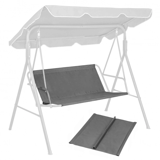 Balancelle de jardin 140 x 100 cm gris ModernHome