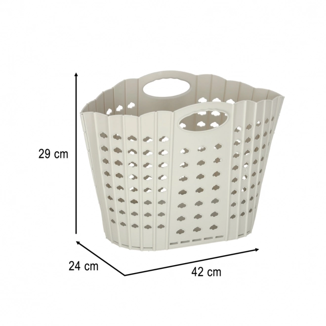 Panier à linge pliable organisateur de salle de bain gris