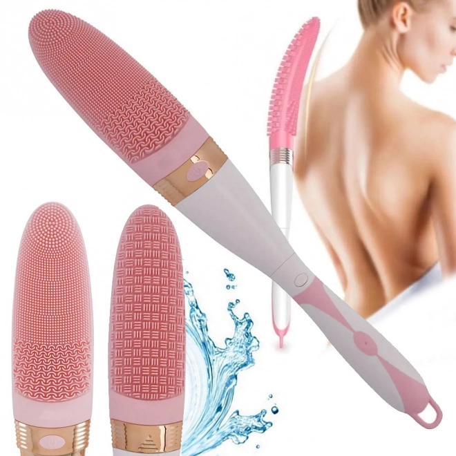 Brosse de massage corporelle en silicone pour le bain