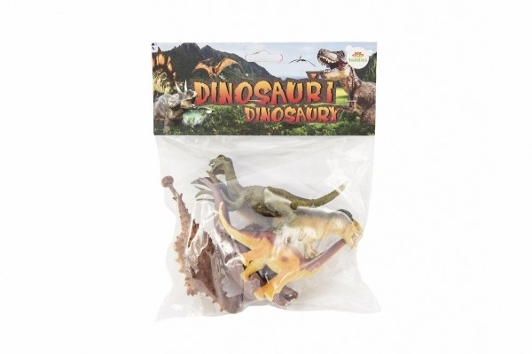 Dinosaures en plastique 16-18 cm, ensemble de 5 pièces