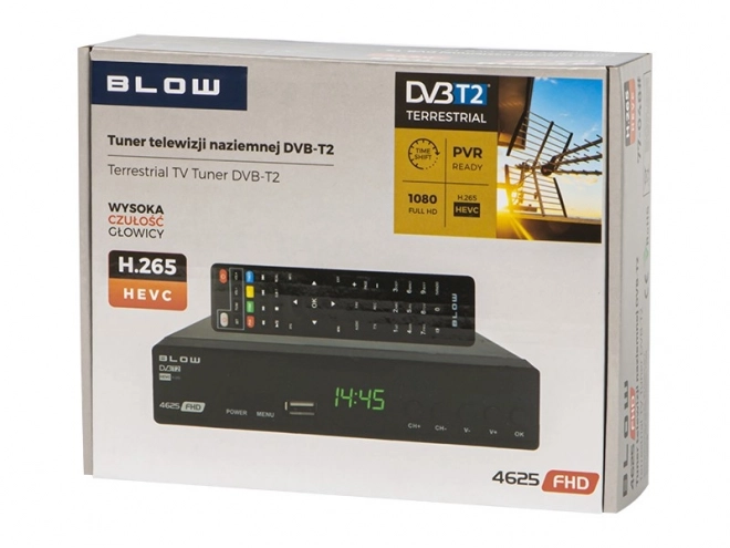 Tuner télévisé DVB-T2 4625FHD H.265