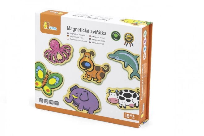 Aimants en bois pour enfants Animaux - ensemble de 20 pcs