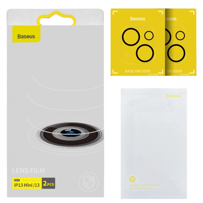 Film protecteur Baseus pour l'objectif de l'iPhone 13/13 Mini