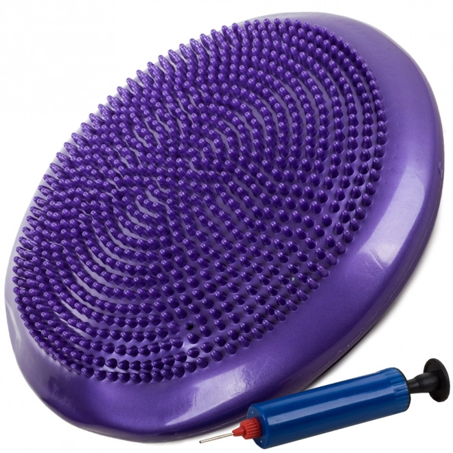 Coussin sensoriel beret disque de fitness – Fialový
