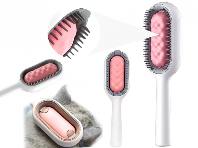 Peigne en silicone 3-en-1 pour animaux de compagnie