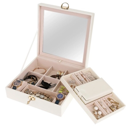 Boîte à bijoux Blanche Beautylushh