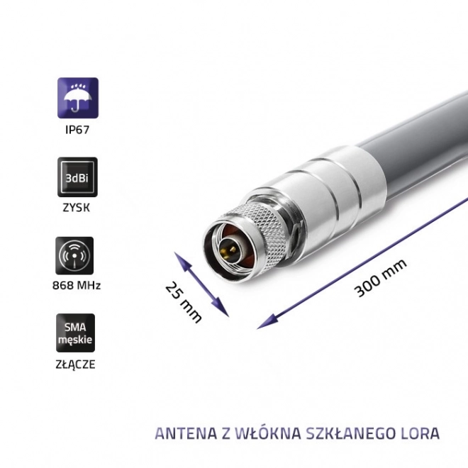Antenne LoRa 3dBi extérieure