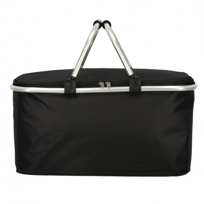 Panier thermique pliable noir pour pique-nique