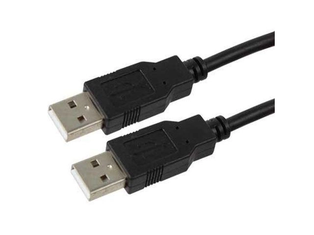 Câble USB noir AM-AM 1,8m