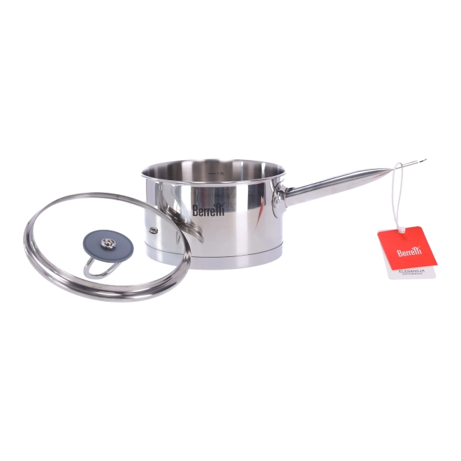 Casserole en acier inoxydable avec couvercle Gemini Berretti, 16 cm