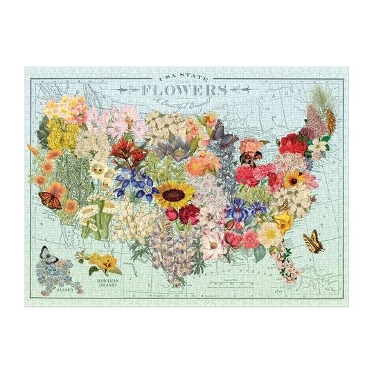 Puzzle fleurs USA 1000 pièces