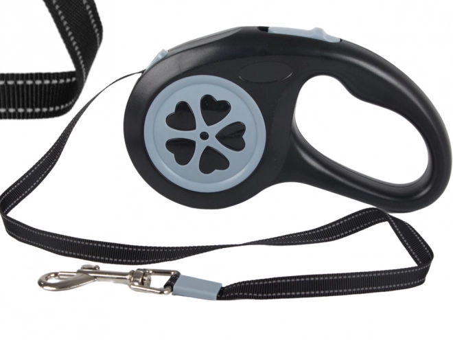 Laisse rétractable automatique pour chiens 5m jusqu'à 15kg