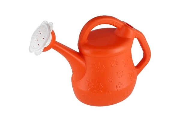 Arrosoir en plastique avec motif fleuri